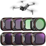 Neewer ND & CPL Filter Set Compatible with DJI Mini 4 Pro, 8 Pack UV CPL ND8 ND16 ND32 ND64 ND128 ND256 CPL Polarizer Neutral Density Drone Lens Filt