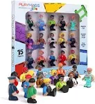 Playmags Magnetic Figures Community Set of 15 Pieces