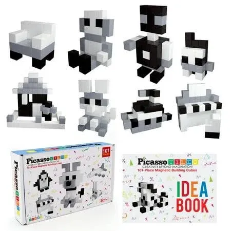 PicassoTiles Magnetic Puzzle Cube Set