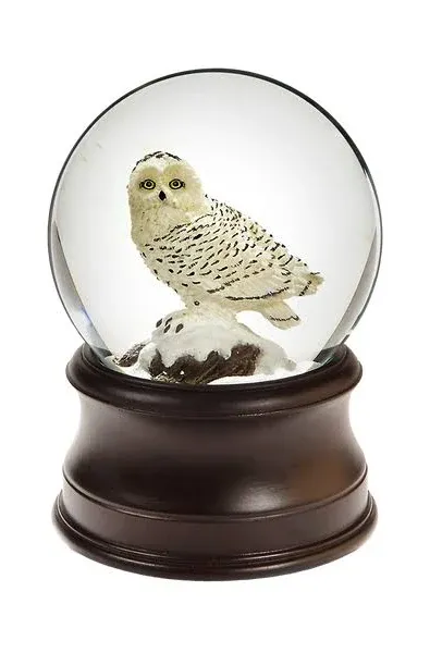 San Francisco Music Box Co. Snowy Owl Musical Water Globe