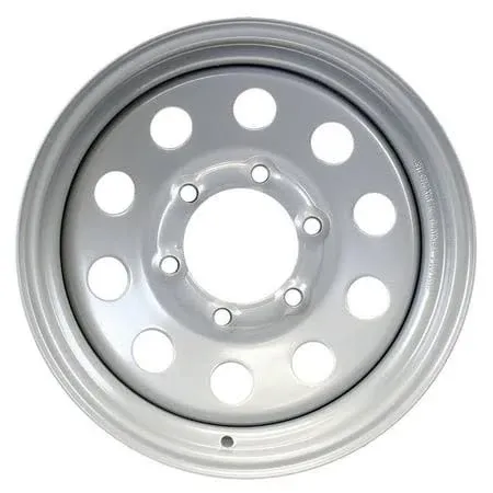 eCustomrim 2-Pack Trailer Rim Wheel 15X6 6 Lug On 5.5 in. Center Silver Modular