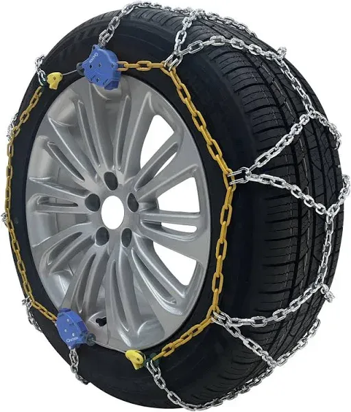 Oakten Set of 2 SUV Snow Chains with Tensioner fits Tire Size 225/75r16 235/55r18 235/60r17 235/65r17