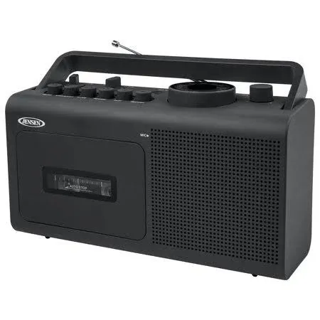 JENSEN® Portable Cassette Player/Recorder with AM/FM Radio