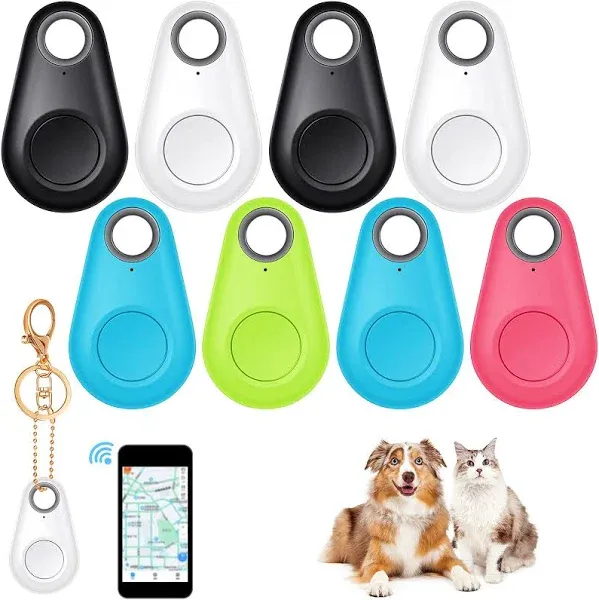 Hrenwivy 8 Pack Smart Tracker Key Finder Locator Anti Lost Gps Tracker Wireless Anti Lost Alarm Sensor Device Finder Mini Pet Gps Tracker For Kids Loc