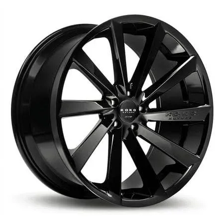 Koko Kuture Kapan - 20 Inch Wheels (Set of 4 Rims) - Gloss Black Finish - Fits Most Sedans, Coupes, and SUVs - Concave Wheels