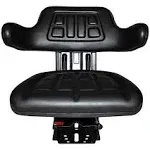 TRAC SEATS Black Brand Waffle Style Universal Tractor Suspension SEAT with TILT FITS Ford/New Holland 2N, 8N, 9N, NAA, Jubilee (Same Day Shipping - Delivers in 1-4 Business Days)