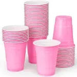 xo, Fetti Party Decorations Pink Plastic Cups - 50 Matte Disposable 16 oz Cups | Bachelorette Party, Birthday Party, Party Favors, Baby Shower Supplies