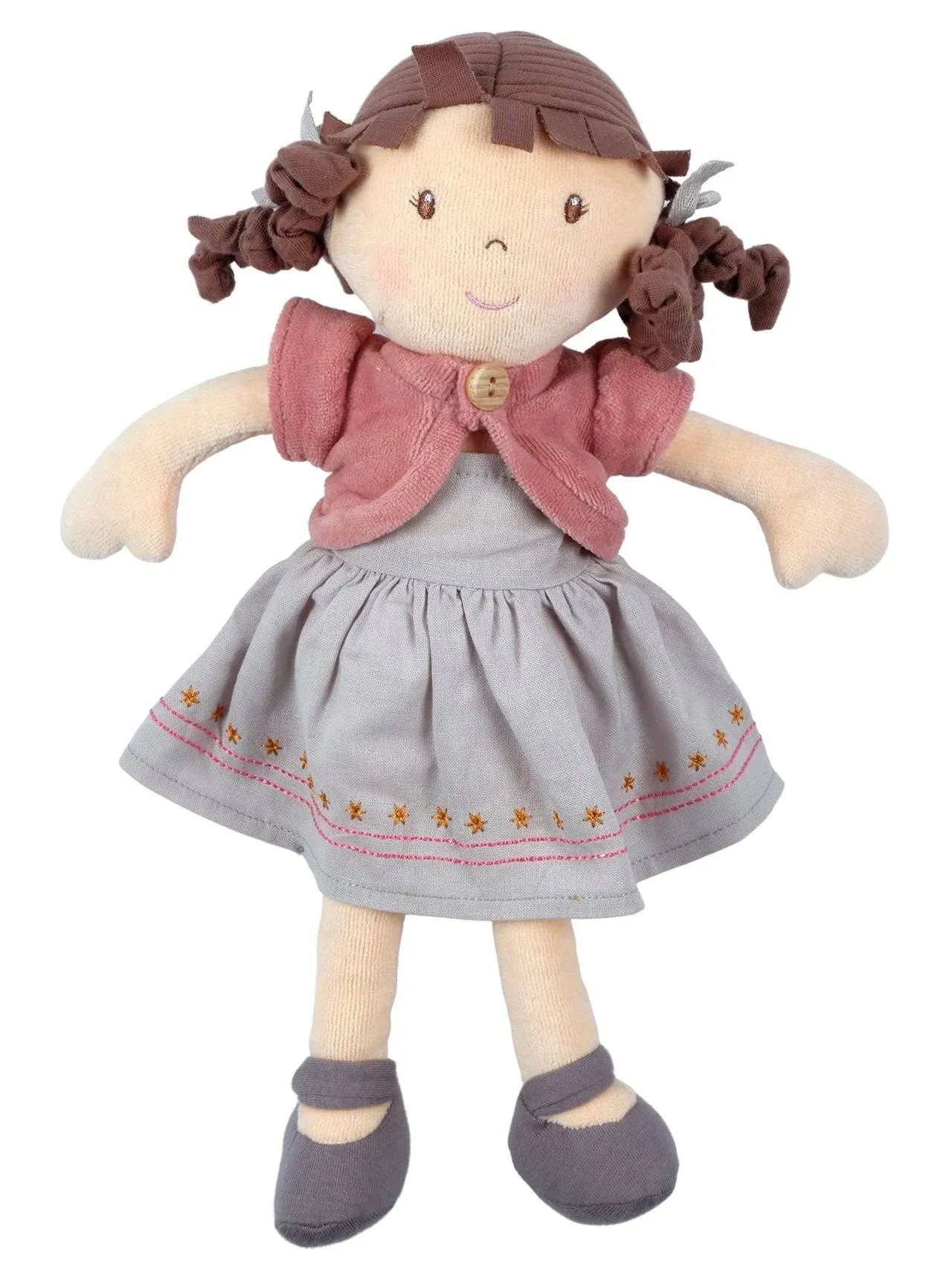 Rose - Organic Doll With Brown Hair