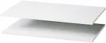 Easy Track RS1436 35" White Easy Track Shelve 2-Count (14.25 L x 35.75 W x 1.75 H)