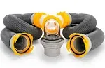 Deluxe Sewer Hose Kit with Swivel Fittings, Clear Elbow Fitting, Hoses, Storage