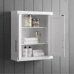 Crosley Furniture Savannah Wall Cabinet, Gray