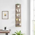 Danya B Finish Wide Column Wall Shelf - Weathered Oak