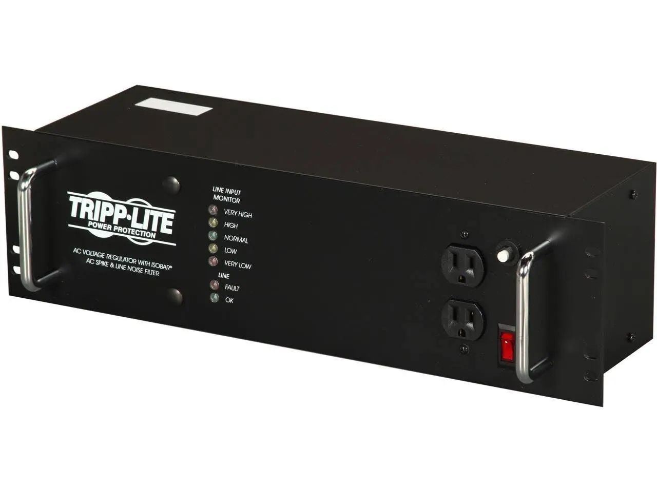 Tripp Lite 2400W Rackmount Line Conditioner w- AVR - Surge Protection 120V 20A 60Hz 14 Outlet 12ft Cord Power Conditioner