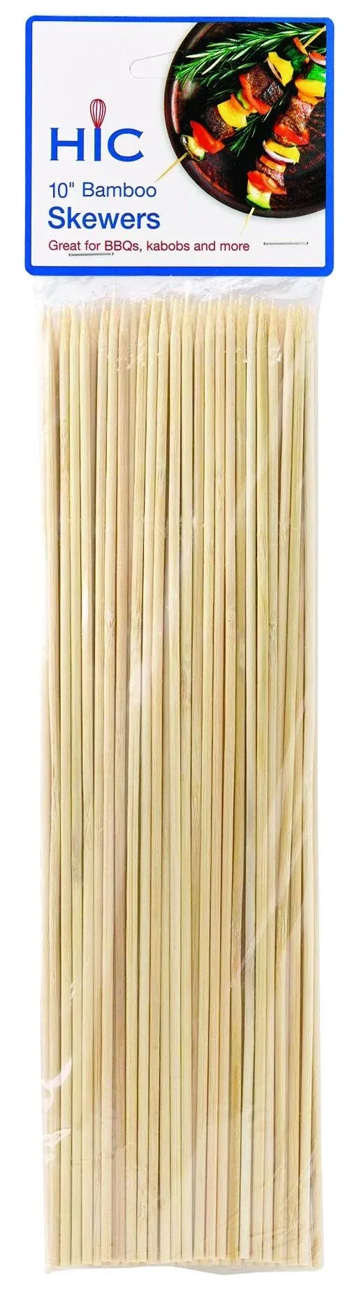 Kitchen Bamboo Skewer, 10in, Pack of 100