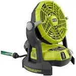 Ryobi 18V ONE+ Bucket Top Misting Fan Kit