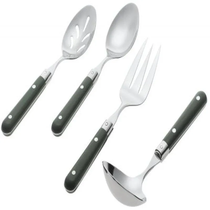 Ginkgo International Stainless Collection 4-Piece LePrix Milano Red Ho