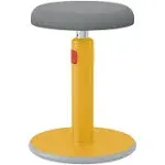 Leitz Active Sit Stand Stool, Ergonomic Height Adjustable 46cm to 79cm Wobble Stool, Round Swivel Office Desk Chair/Stool, Ergo Cosy Range, Warm Yellow, 65180019