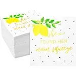 100 Pack Bridal Shower Paper Napkins, She Found Her Main Squeeze (5 In)