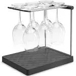 KOHLER K-8628-CHR Wine Glass Drying Rack, Wine, Rack Organizer, Folding, Bar