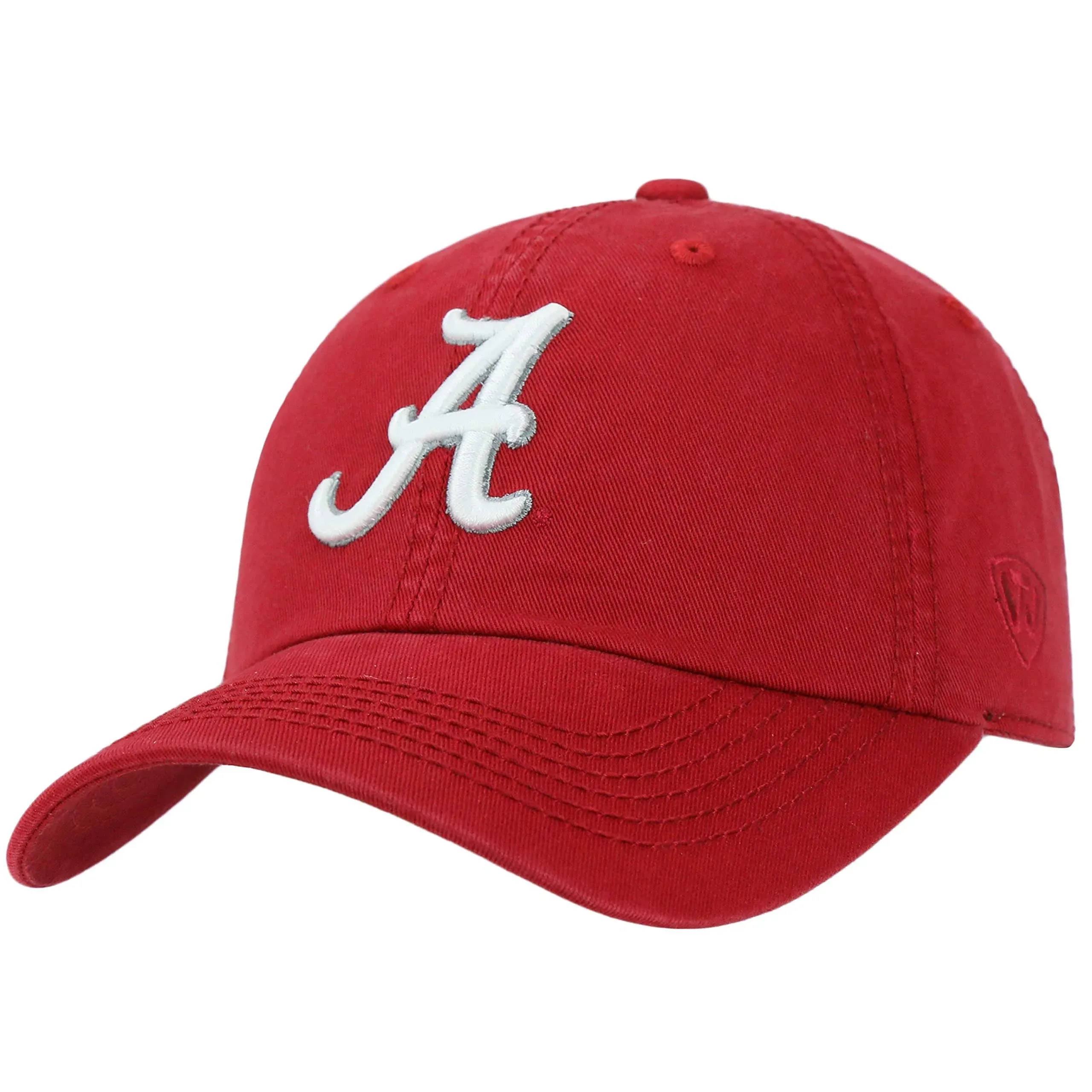 Top of the World NCAA Mens College Town Crew Adjustable Cotton Crew Hat Cap-Alabama-Crimson