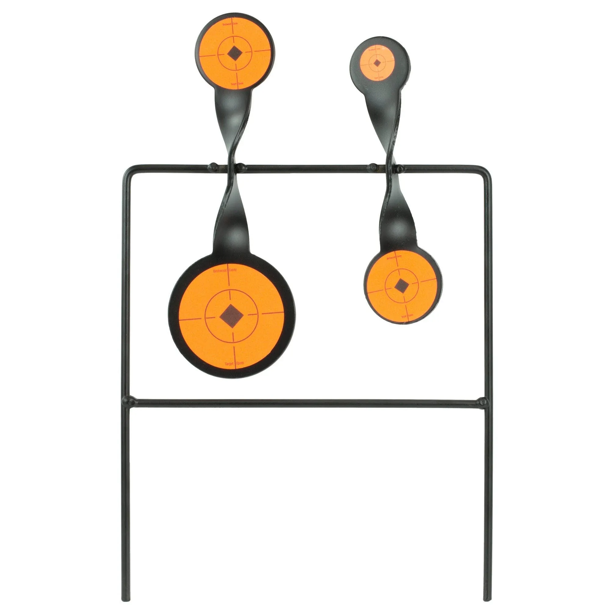 BIRCHWOOD CASEY World of Targets Easy-to-Use Durable Steel Spinner Target with High Visibility Target Spots for Maintenance-Free Rifle/Handgun Shooting