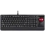 Perixx Periboard-522 Wired Trackball Mechanical Keyboard, Build-in 2.17 Inch Trackball with Pointi