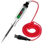 WINAMOO Premium Digital LED Automotive Circuit Tester, DC 2.6v-32v Test Light with Portable PU Extended Spring Wire, Vehicle Circuits Low Voltage