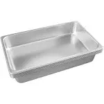 Hotel Pans Full Size 6-Pack 4 Inch Stainless Steel Trays for Food Commercial ...