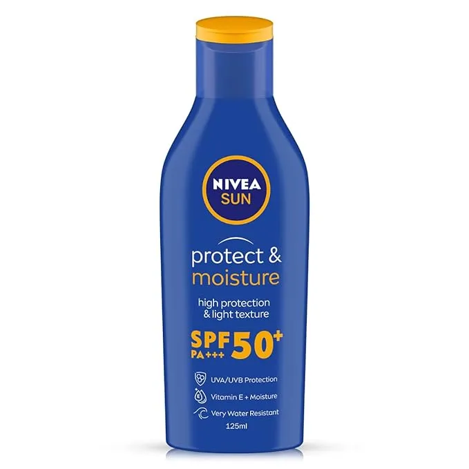 Nivea Sun Lotion, SPF 50,Water Resistant Sunscreen, 125 ml