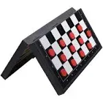 Magnetic Checkers Board Game