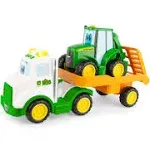 John Deere Tomy Farmin&#039; Friends Toy Hauling Set for Kids