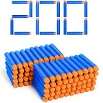 200 Nerf N Strike Blaster Compatible Dart Bullets, Compatible with All Elite 2.0 Series Blasters Blue