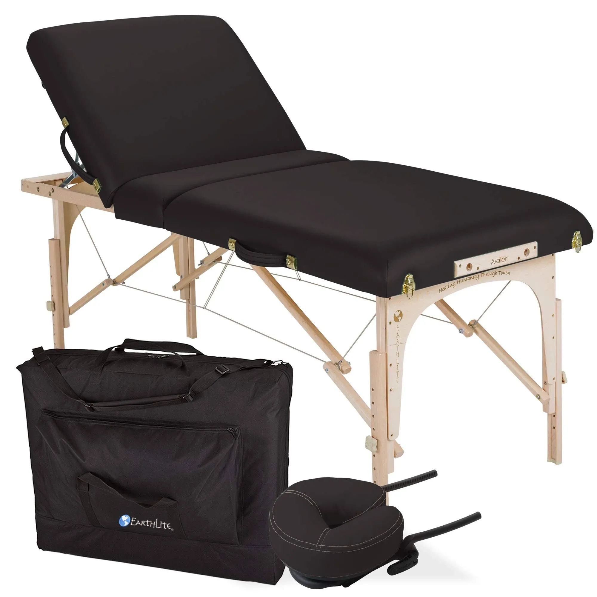 Earthlite Avalon Tilt Portable Massage Table Package Blue