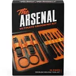 Ultimate Men's Grooming Kit, 10-Piece Set - The Arsenal Gift Set by Wild Willies, Multi-Purpose Manicure, Pedicure & Facial Tools Include Nail Clippers, Scissors, Tweezers & Blackhead Remover