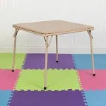 Flash Furniture Mindy Kids Tan Folding Table