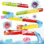 Fajiabao Bath Toys for Toddlers 3-4 Years Kids Ages 4-8 Building Track Slide Shower Water Game Bathtub Toys Birthday Gifts for 1