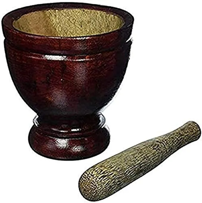 Giveorbuy Sellergiveorbuy 8 Inches Thai Mortar Pestle Grinding Cookware Thai Food ...