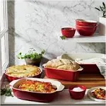 HENCKELS Ceramics 8-pc Mixed Bakeware, Cherry Red