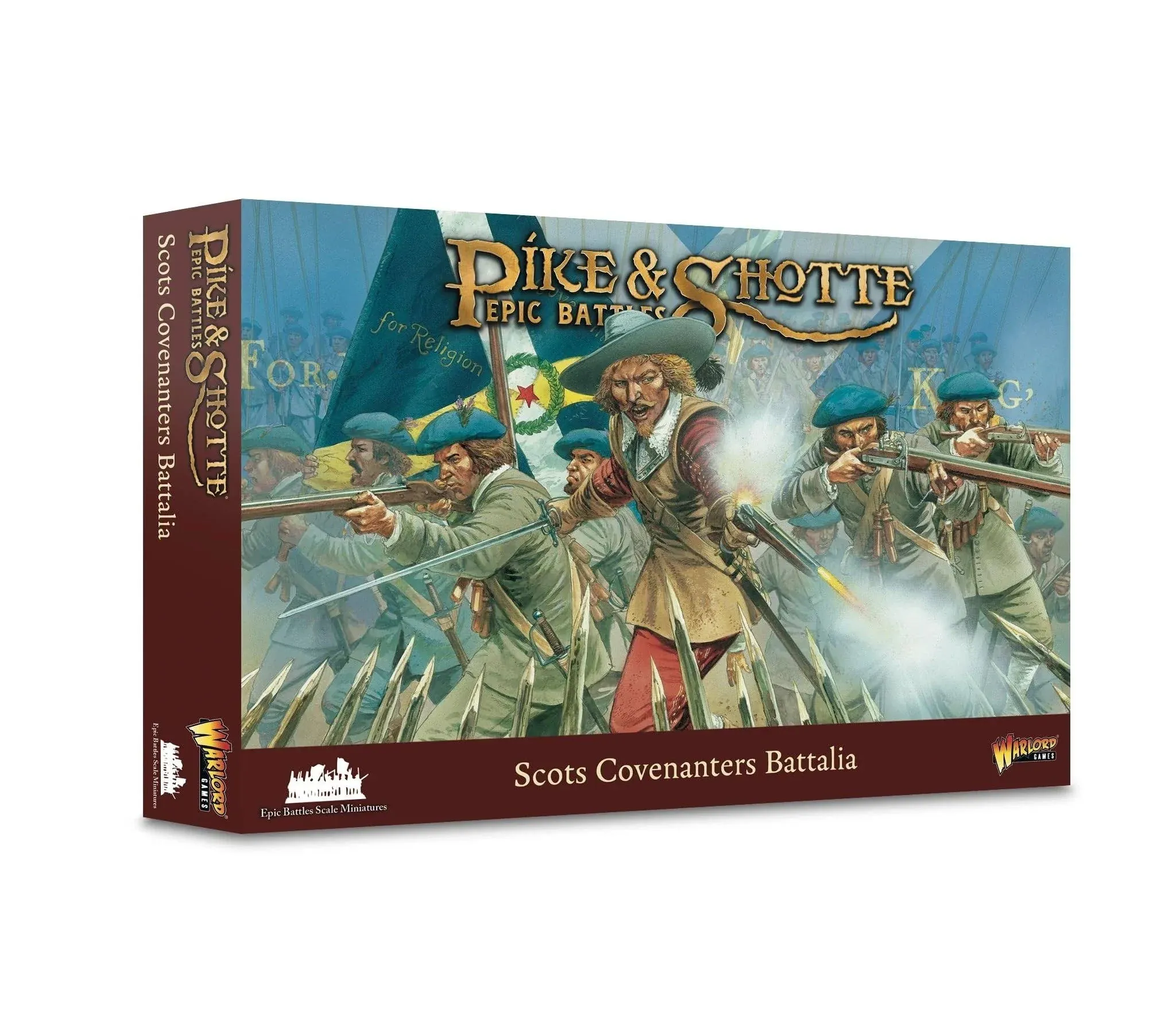 Warlord Games Scots Covenanters Battalia - Epic Scale Plastic Miniatures for Black Powder Highly Detailed Napoleonic Era for Table-top Wargaming