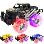 ArtCreativity Light Up Monster Truck Set for Boys and Girls Set Includes 4, 6 inch Monster Trucks with Beautiful Flashing LED