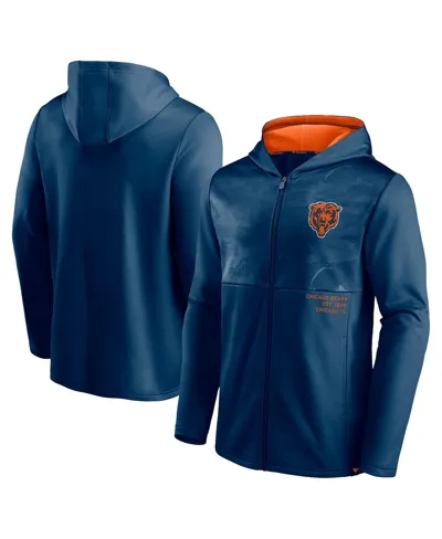 Men's Navy Chicago Bears Defender Full-zip Hoodie Jacket