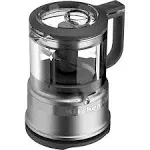 KitchenAid 3.5 Cup Mini Food Processor, Contour Silver