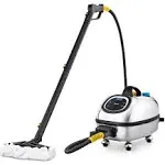 Dupray Hill Injection Commercial Steam Cleaner For Hard Floor - Refillable Heavy Duty, Commercial Steamer with Detergent Option, Silver, Made in Europe