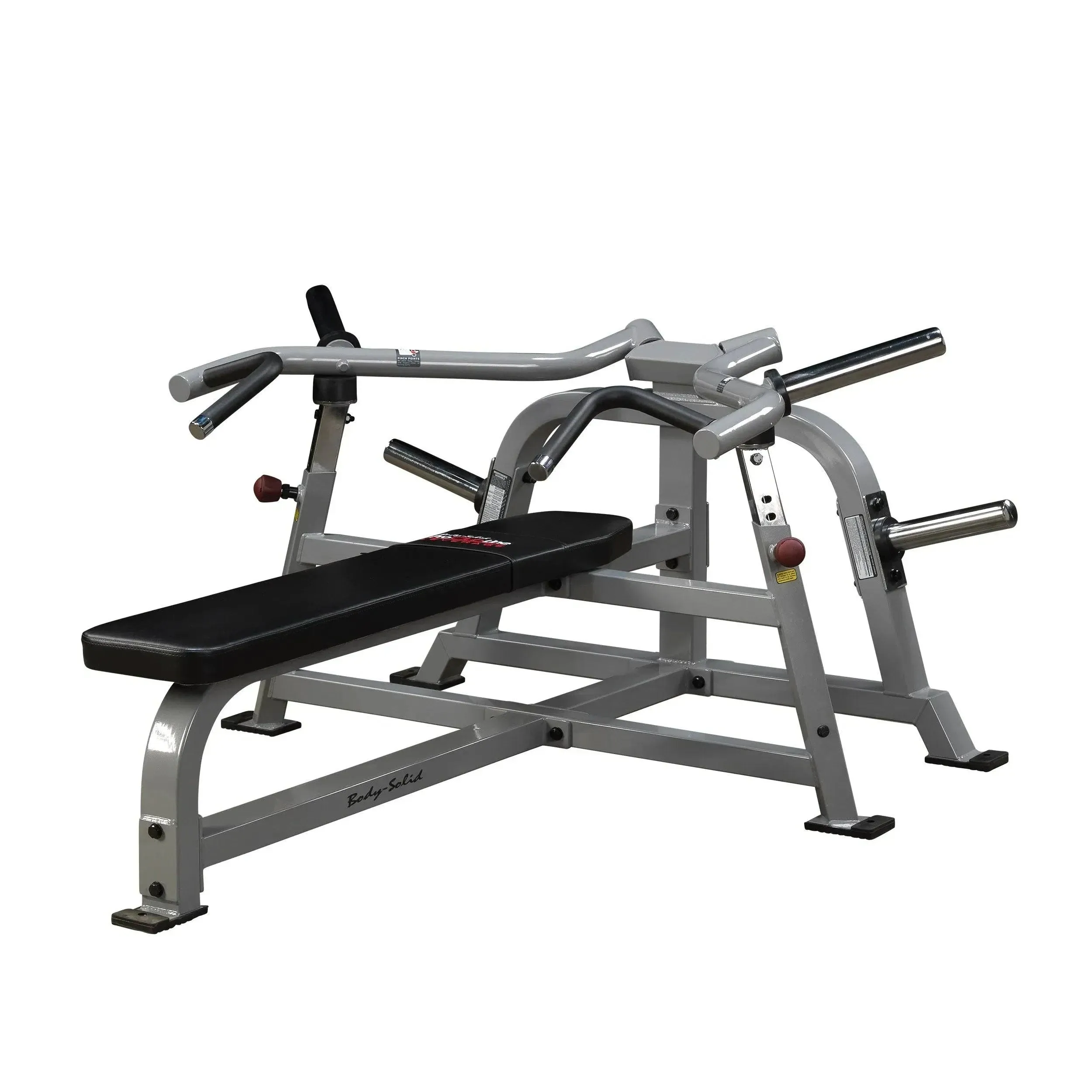 Body-Solid Pro ClubLine (LVBP) Adjustable Leverage Gym Bench - Converging Chest & Bench Press Machine with Sealed Bearings and Gas-Assisted Start Positions