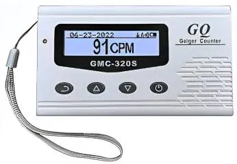 Gq GMC-320S Digital Nuclear Radiation Detector Monitor Meter Geiger Counter Radiation Dosimeter, Men's, Size: Small, White