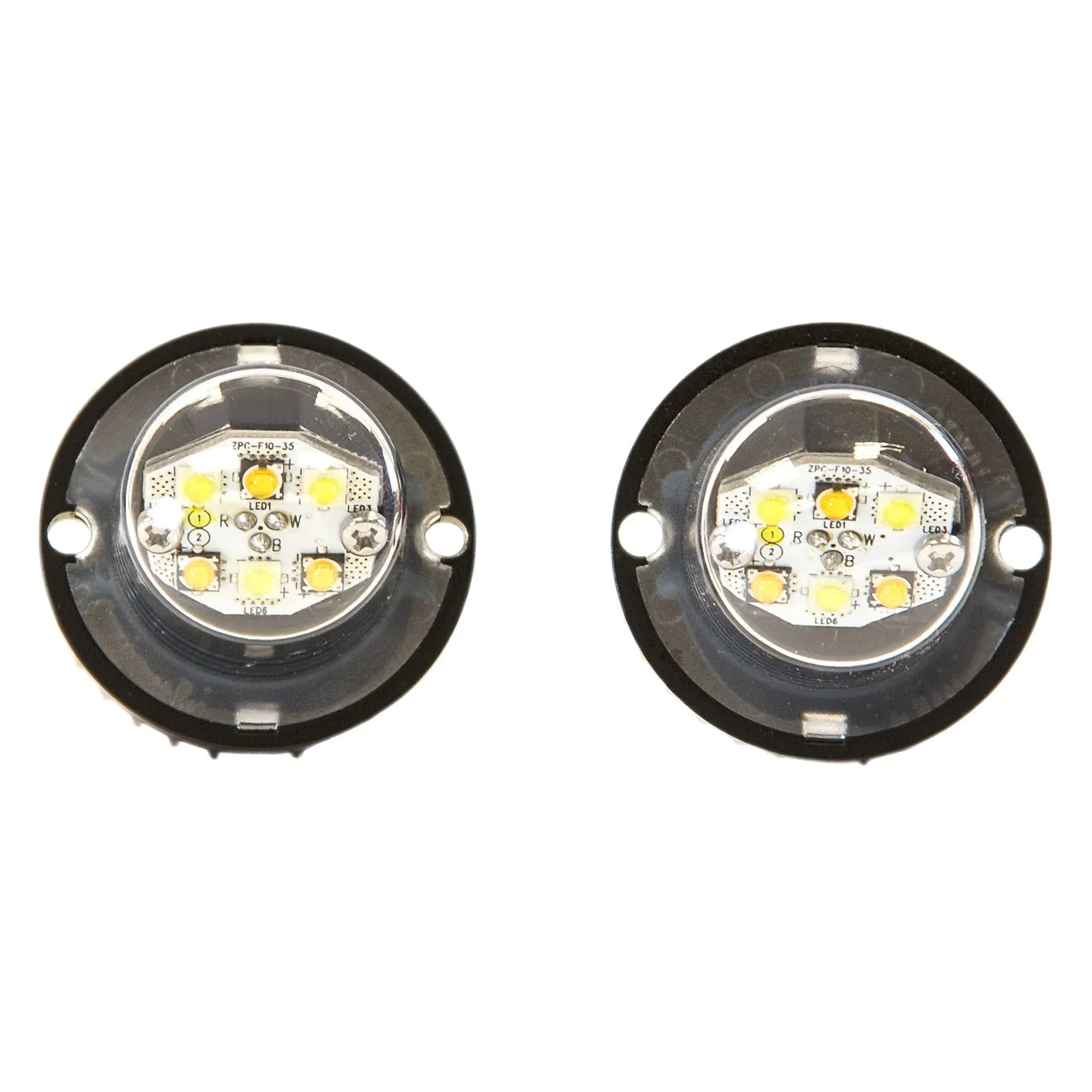 Buyers Products 8891227 Amber/Clear 6 LED Strobe Light