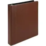 Samsill Contrast Stitch Leather Ring Binder