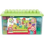 NEW Cocomelon Melon Patch Academy Early Learning Toy 6 Figures 53pc Block Set