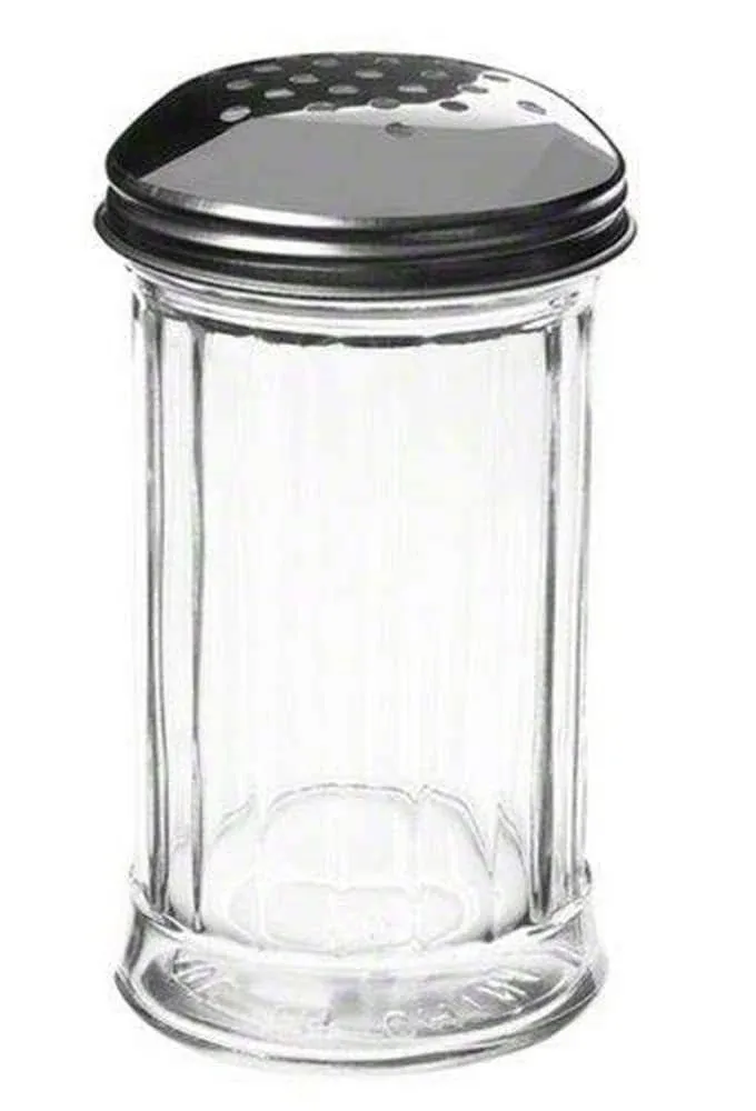 American METALCRAFT, Inc. American Metalcraft GLA312 Glass 12 Oz Cheese Shaker with Stainless Steel Lid