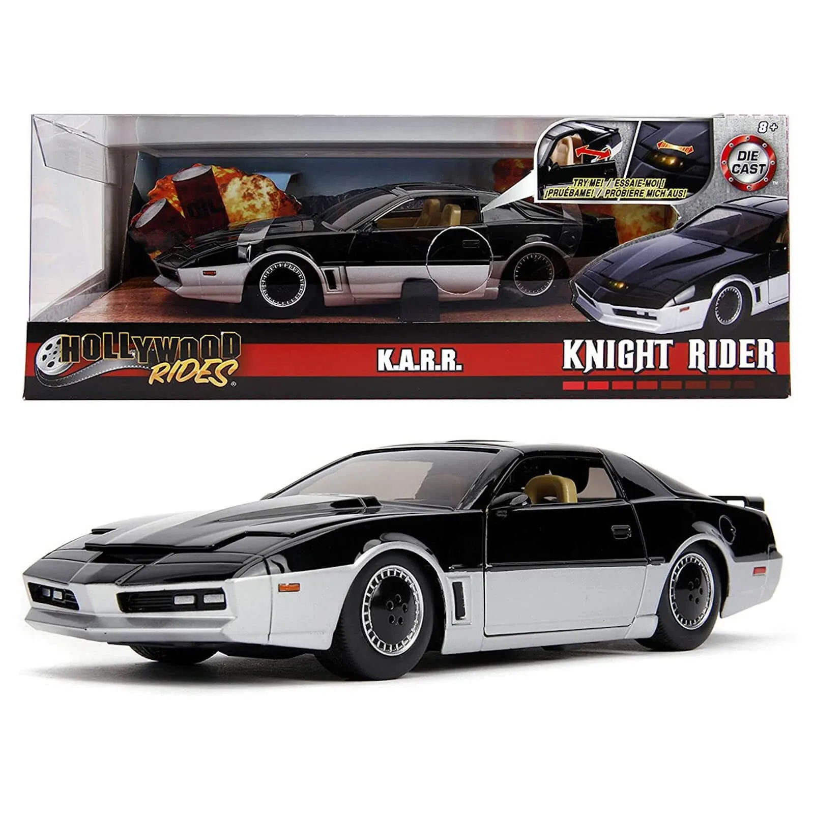 Jada 31115 Hollywood Rides 1:24 Knight Rider K.A.R.R with Working Lights